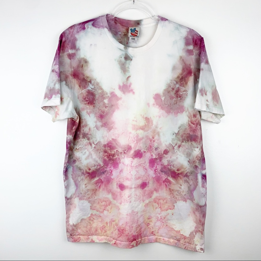 Junk Food Tie Dye Crewneck Tee Unisex Size Large